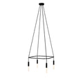 Kronleuchter Cage mit 4 Abhängungen P-Light - Schwarz