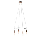 Kronleuchter Cage mit 4 Abhängungen P-Light - Kupfer