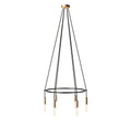 Kronleuchter Cage mit 6 Abhängungen P-Light – Satinbronze