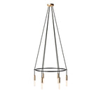 Kronleuchter Cage mit 6 Abhängungen P-Light – Satinbronze