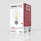 Glühbirne LED mit gekreuztem Filament Tropfen A60 7W 720 lm E27 2200K dimmbar – Ansicht 4