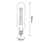 LED-Lampe Weiß Satiniert Tubular 4,8W 470Lm E14 2700K Dimmbar – Ansicht 3