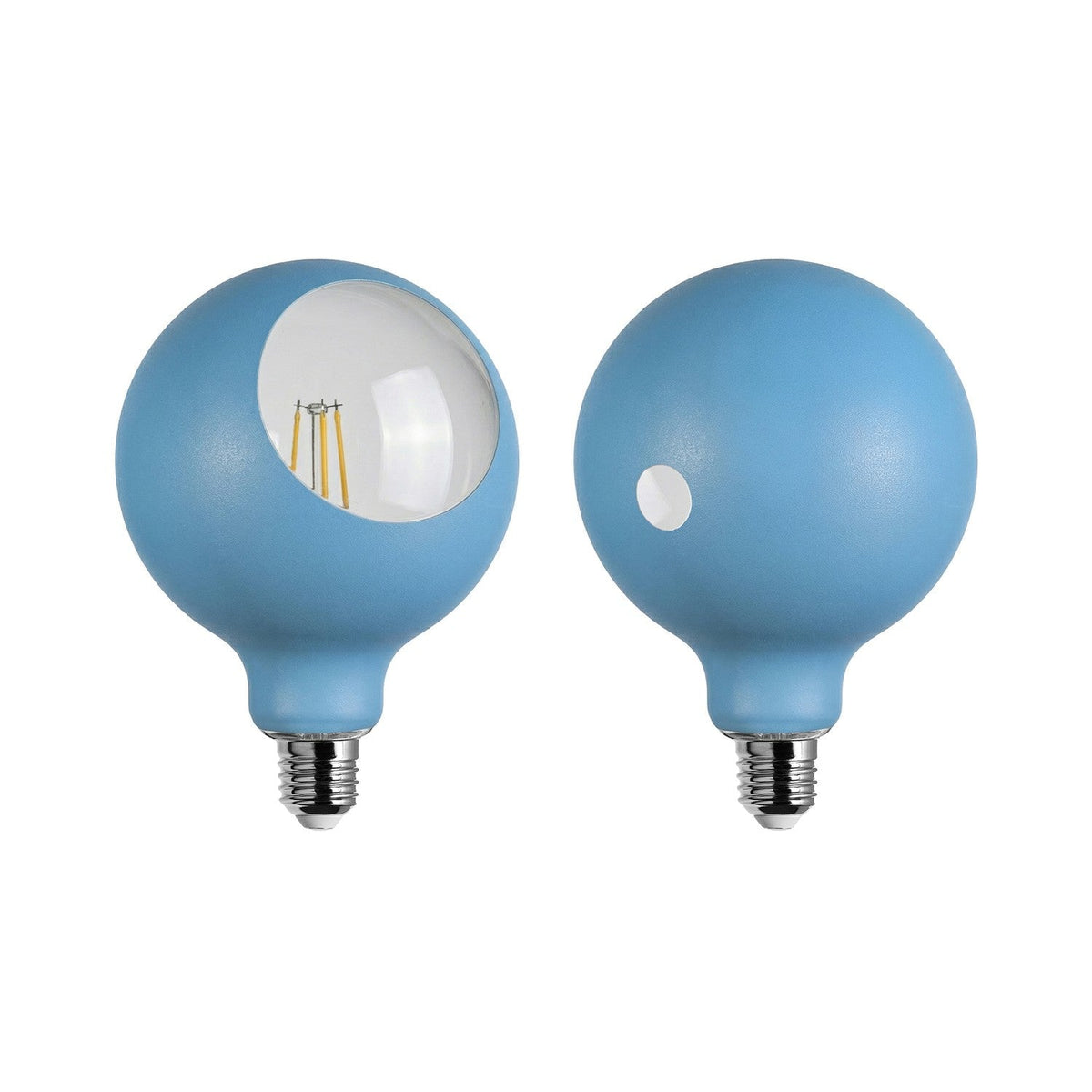 LED-Glühbirne Camo G125 4,8W 806Lm E27 2700K Dimmbar – Blau – Ansicht 2