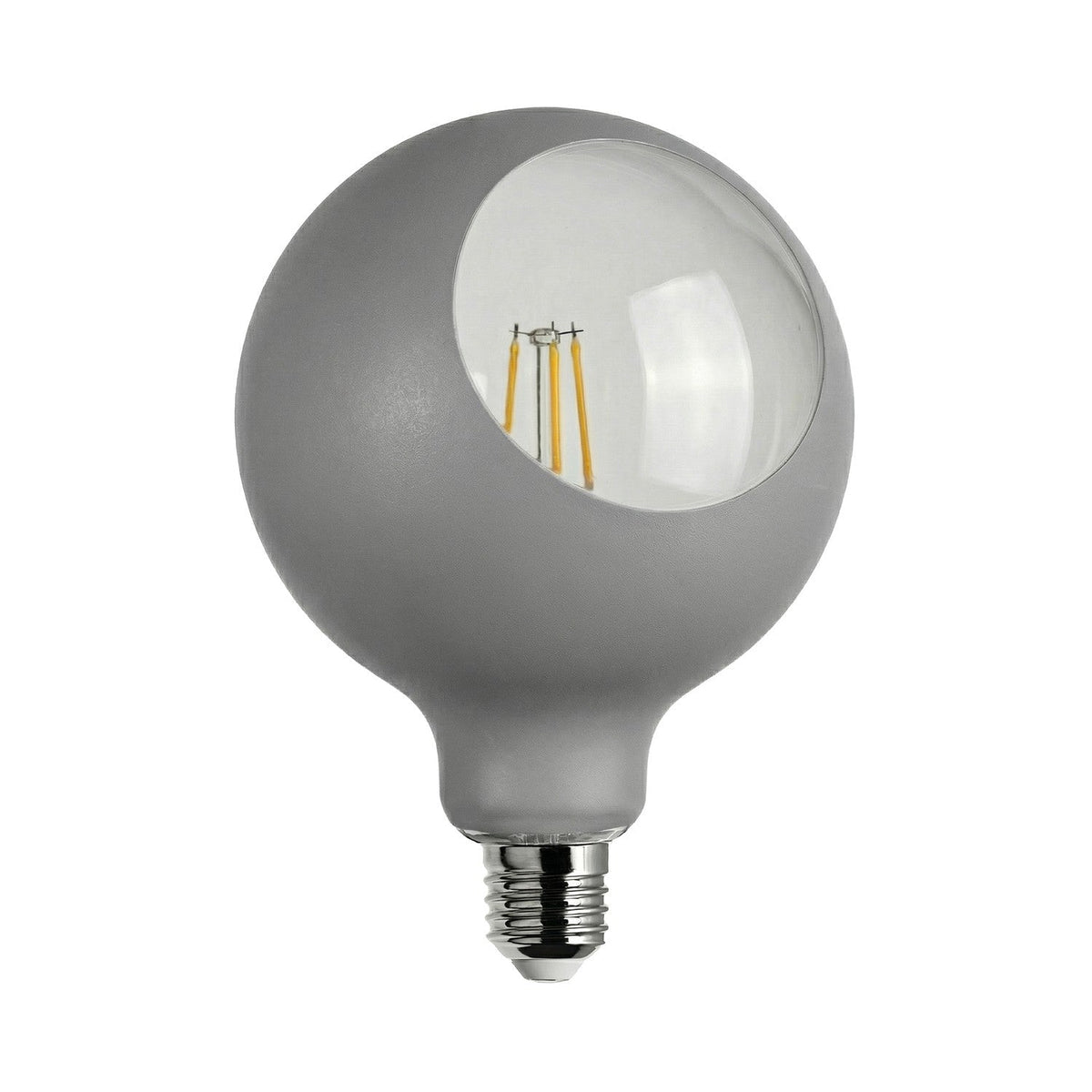LED-Glühbirne Camo G125 4,8W 806Lm E27 2700K dimmbar – Grau
