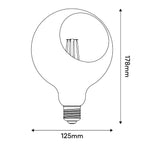 Glühbirne LED Camo G125 4,8W 806Lm E27 2700K dimmbar - Schwarz – Ansicht 5
