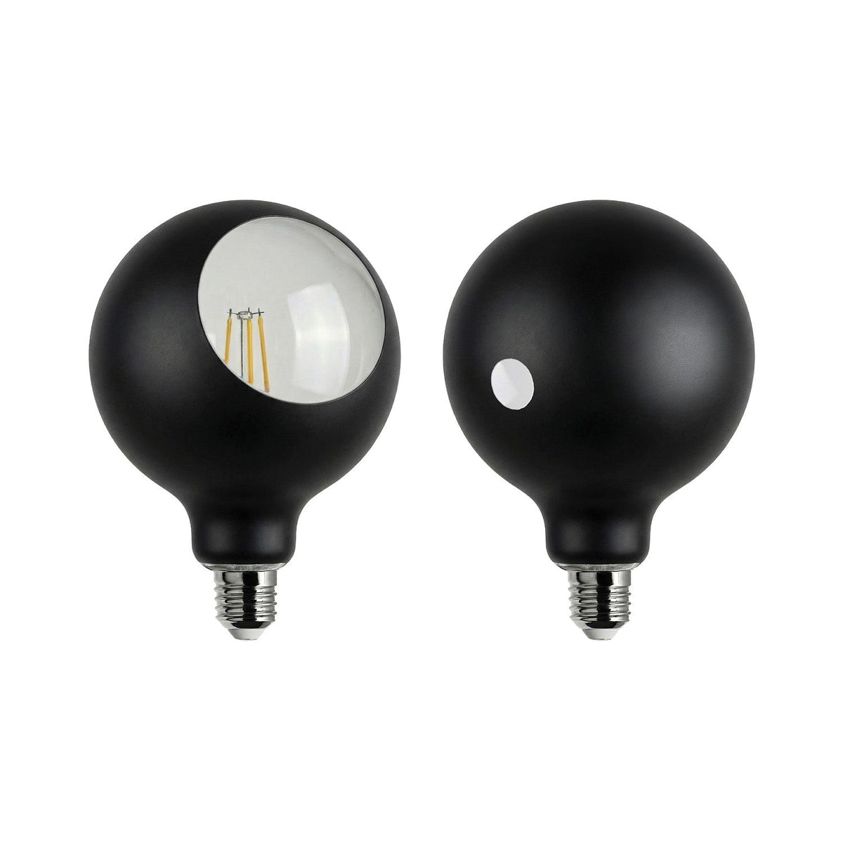 Glühbirne LED Camo G125 4,8W 806Lm E27 2700K dimmbar - Schwarz – Ansicht 2