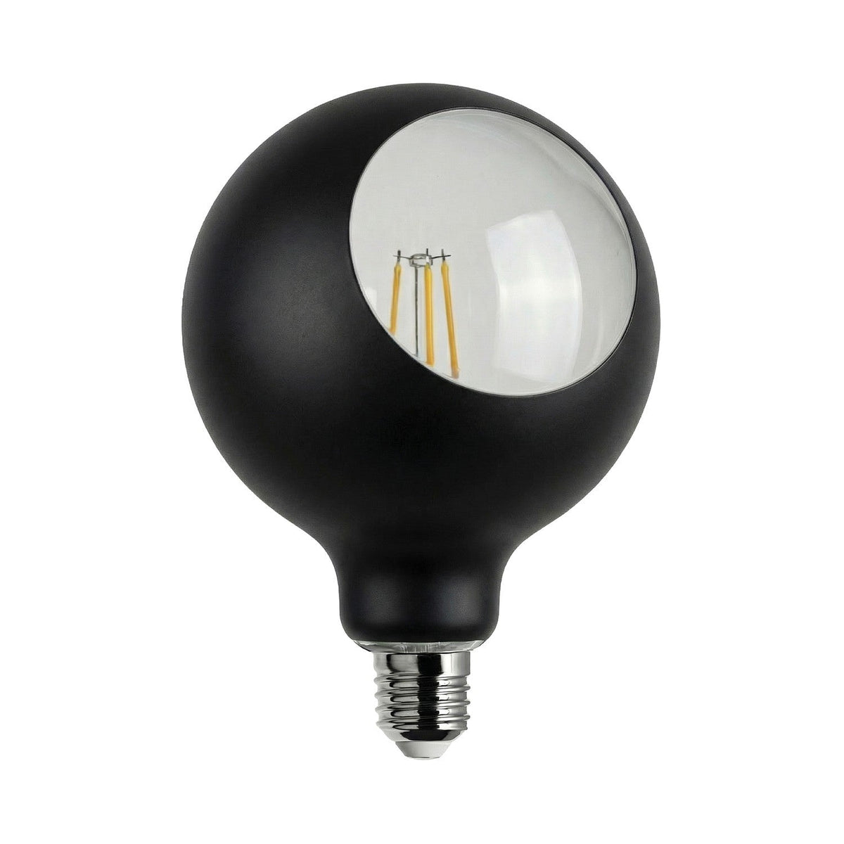 Glühbirne LED Camo G125 4,8W 806Lm E27 2700K dimmbar - Schwarz