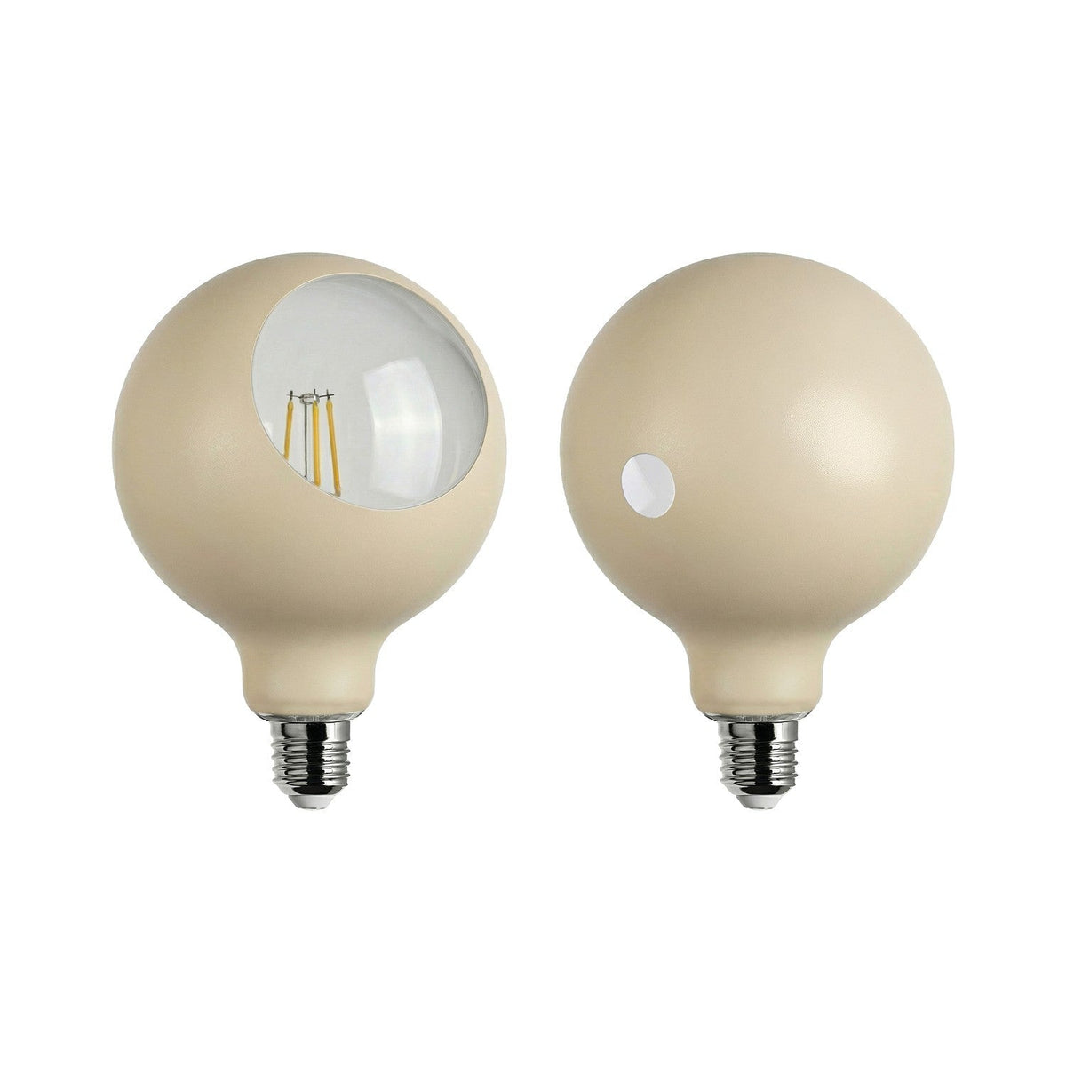 Glühbirne LED Camo G125 4,8W 806Lm E27 2700K dimmbar - Creme – Ansicht 2