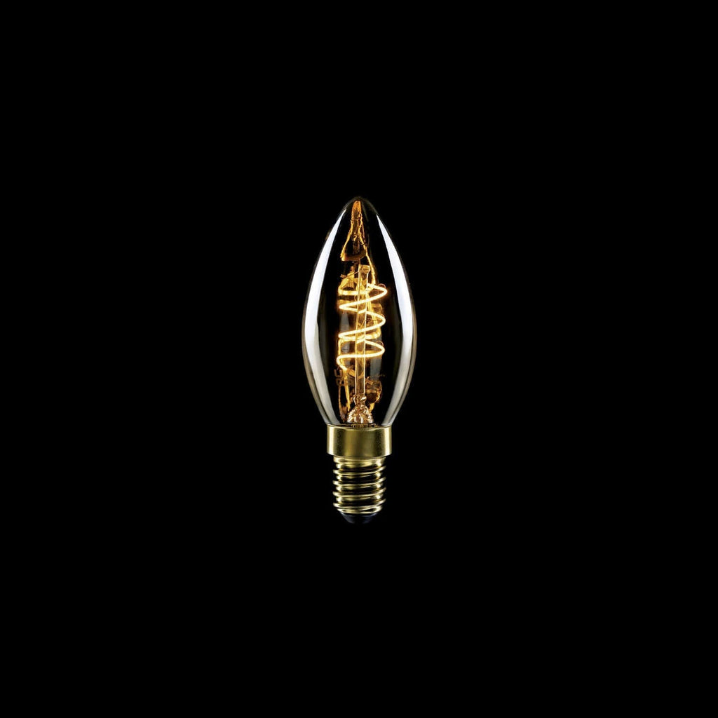 LED-Lampe Gold Carbon Line Spiralfaden Kerze C35 2,5W 136Lm E14 1800K dimmbar – Ansicht 2