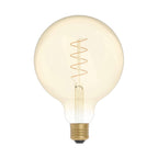 Spider Drei Kupfer – LED-Leuchtmittel Gold Carbon Line Spiralfaden Globe G125 4W 250Lm E27 1800K dimmbar