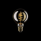 LED-Glühbirne Gold Carbon Line mit Spiral-Filament Globus G80 4W 250Lm E27 1800K dimmbar – Ansicht 2