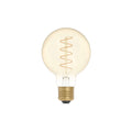 LED-Glühbirne Gold Carbon Line mit Spiral-Filament Globus G80 4W 250Lm E27 1800K dimmbar