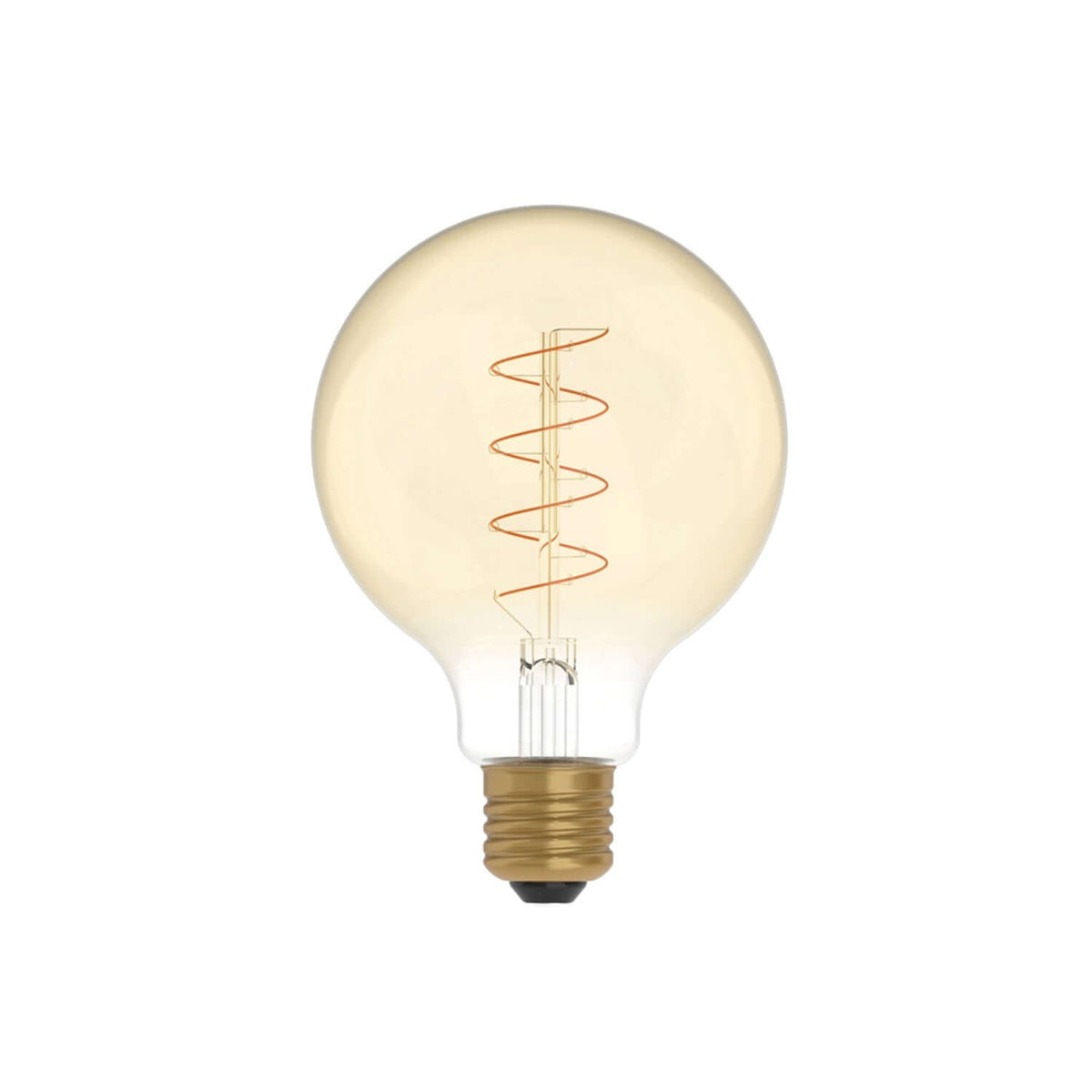 LED-Glühbirne Gold Carbon Line Spiralfaden Globe G95 4W 250Lm E27 1800K dimmbar