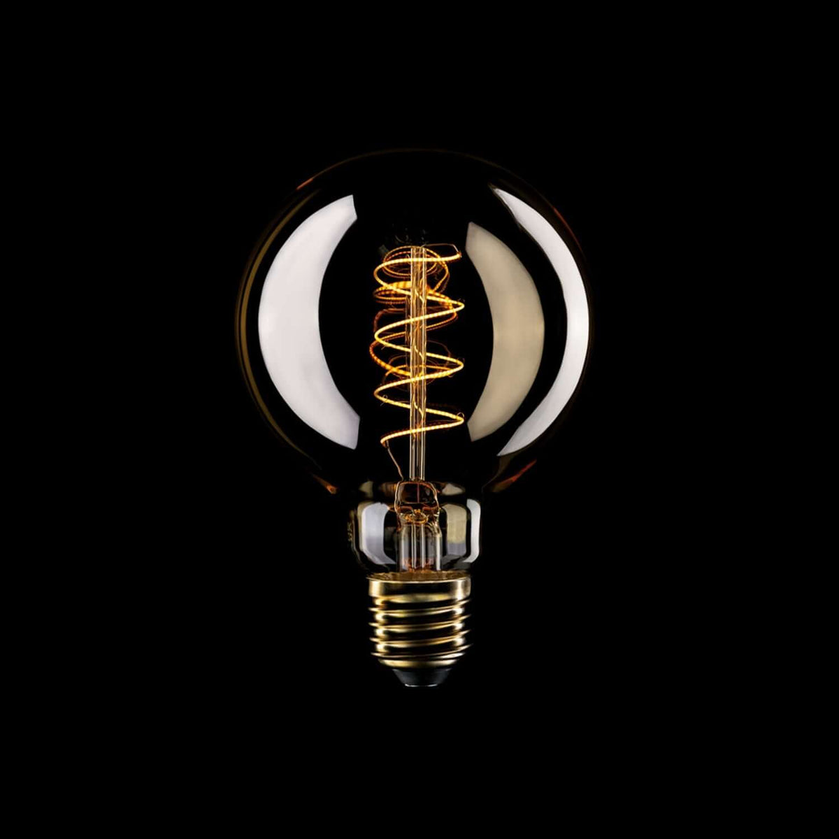 LED-Glühbirne Gold Carbon Line Spiralfaden Globe G95 4W 250Lm E27 1800K dimmbar – Ansicht 2
