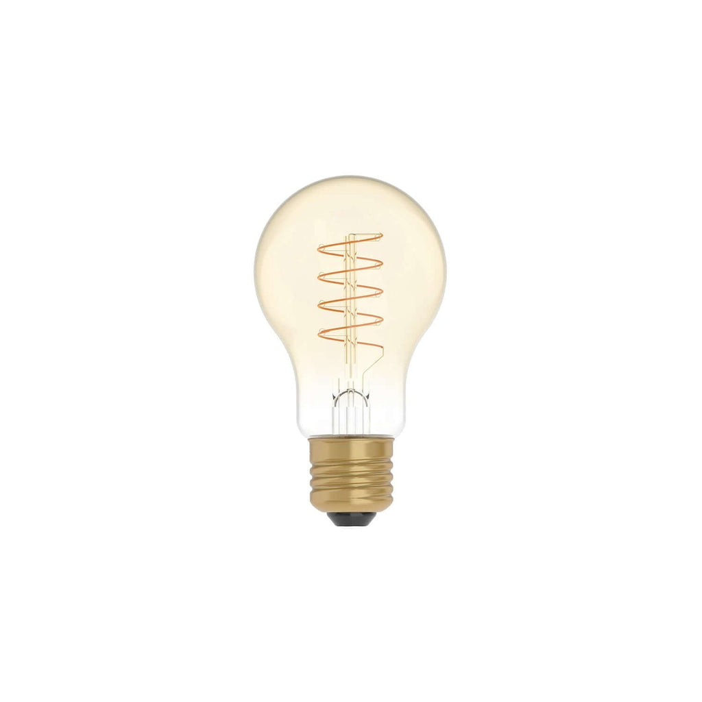 LED-Lampe Gold Carbon Line Spiralfaden Birnenform A60 4W 250Lm E27 1800K dimmbar