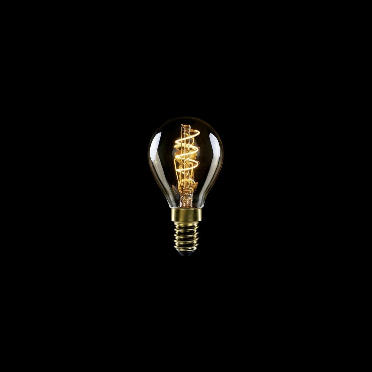 LED-Glühbirne Gold Carbon Line Spiral-Filament Mini Globe G45 2,2W 136Lm E14 1800K dimmbar – Ansicht 2