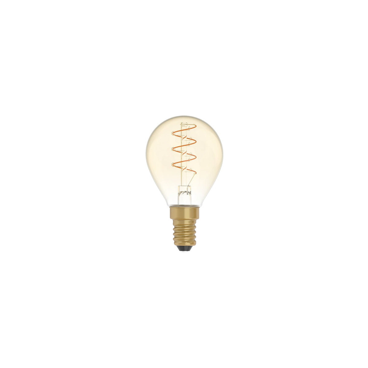 LED-Glühbirne Gold Carbon Line Spiral-Filament Mini Globe G45 2,2W 136Lm E14 1800K dimmbar
