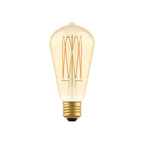 LED-Lampe Gold Carbon Line mit vertikalem Glühfaden Edison ST64 7W 640Lm E27 2700K dimmbar