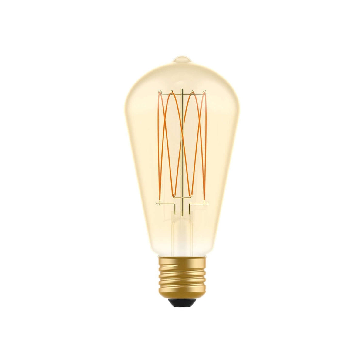 LED-Lampe Gold Carbon Line mit vertikalem Glühfaden Edison ST64 7W 640Lm E27 2700K dimmbar