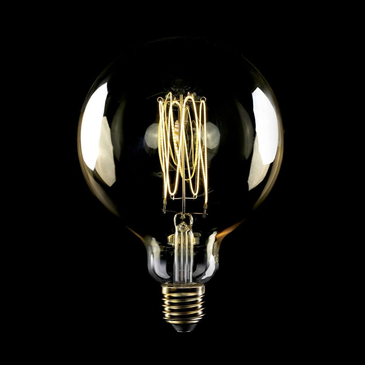 LED-Lampe Gold Carbon Line Vertikalfaden Globo G125 7W 640Lm E27 2700K Dimmbar – Ansicht 2