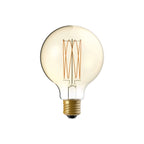LED-Glühbirne Gold Carbon Line mit vertikalem Faden Globus G95 7W 640Lm E27 2700K dimmbar