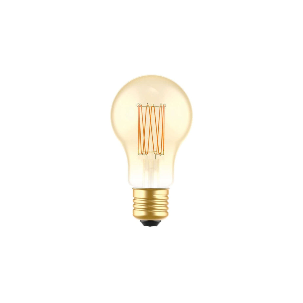 LED-Lampe Gold Carbon Line vertikales Filament Tropfen A60 7W 640Lm E27 2700K Dimmbar