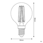 LED-Lampe Porzellan-Effekt CRI 95 G45 5,9W 550Lm E14 2700K Dimmbar – Ansicht 3