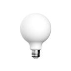 Esstisch Trio Messing & Jute – LED-Lampe Porzellan-Effekt CRI 95 G95 7W 640Lm E27 2700K Dimmerbar