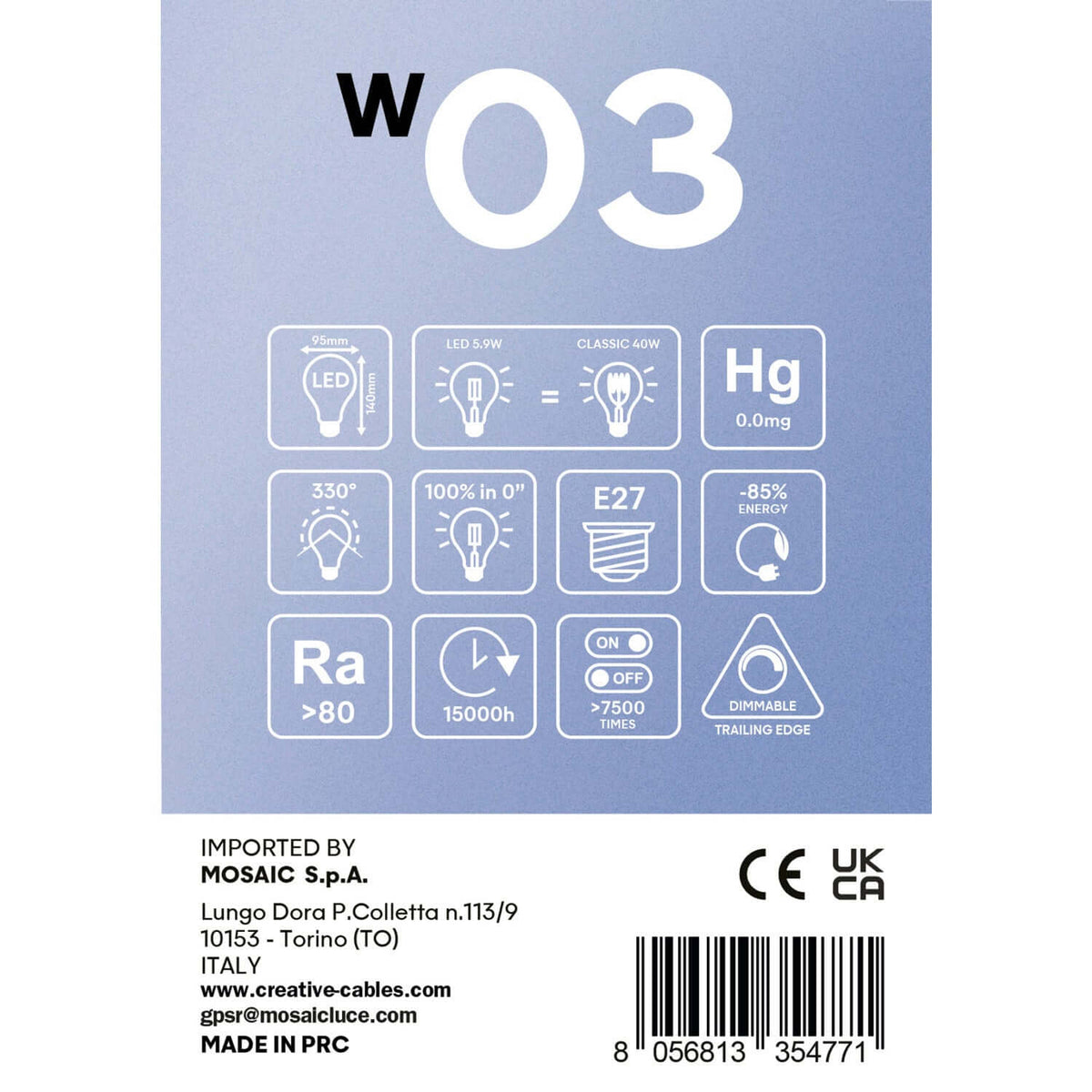 LED-Glühbirne Filament Weiß Globe G95 5,9W 500Lm E27 2700K Dimmbarkeit – Ansicht 5