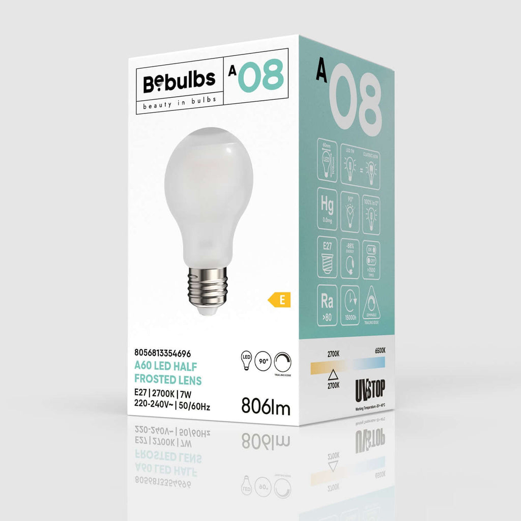 LED-Lampe Half Frosted Lens Goccia A60 7W 806Lm 2700K dimmbar – Ansicht 9