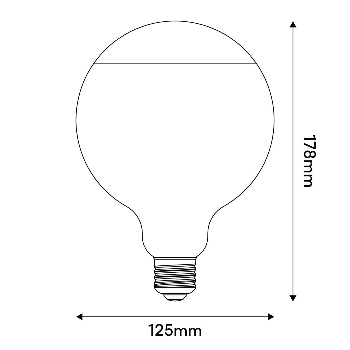 Glühbirne LED Lucia G125 4,8W 806 lm E27 2700K dimmbar - Blau – Ansicht 3