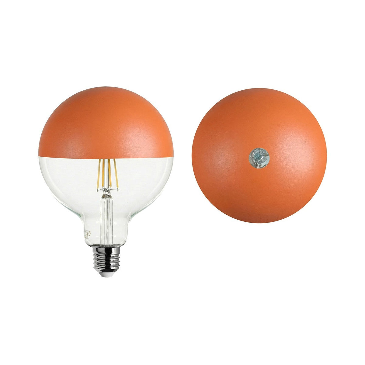 Glühbirne LED Maria G125 4,8W 806Lm E27 2700K dimmbar - Orange – Ansicht 2
