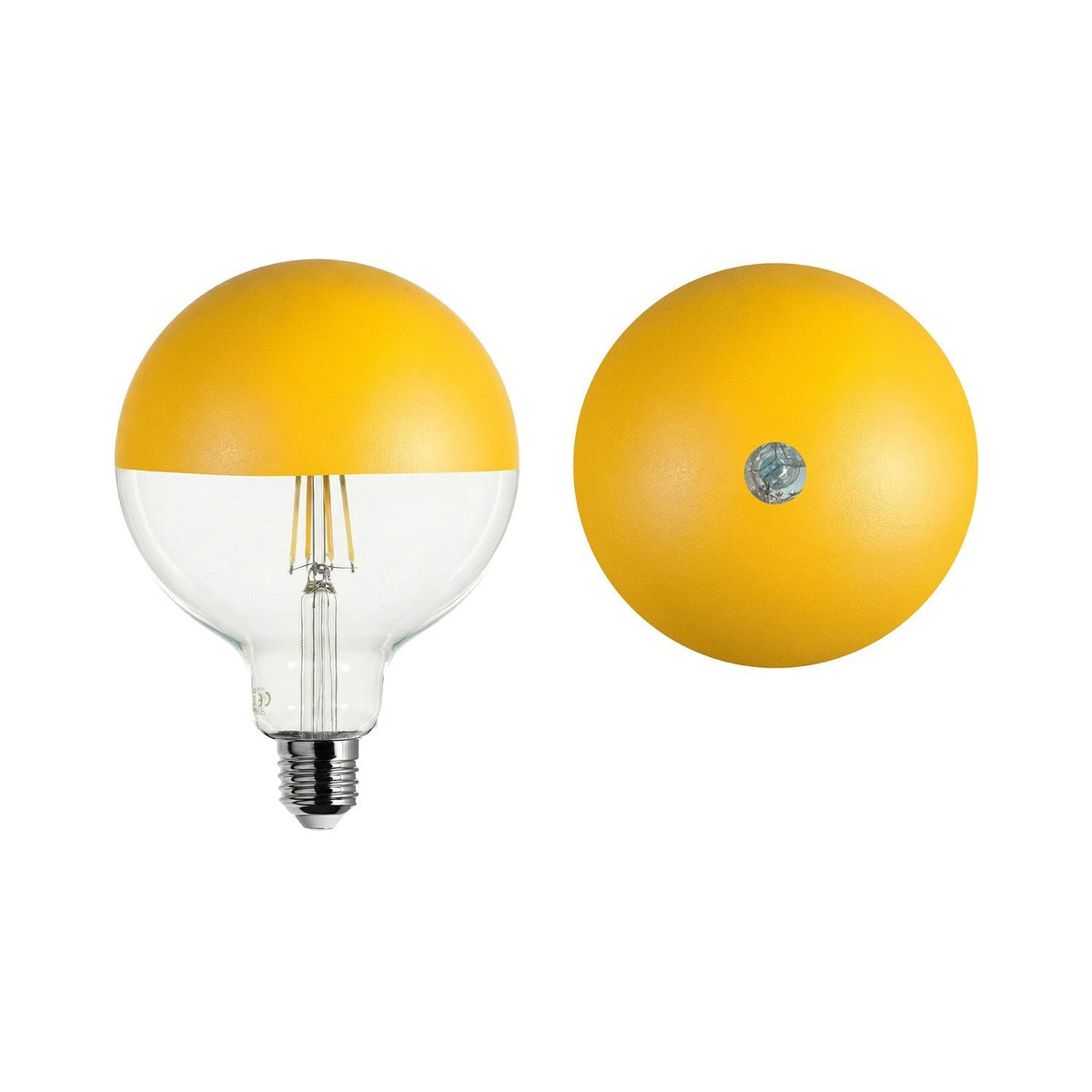 LED-Glühbirne Maria G125 4,8 W 806 lm E27 2700K Dimmbar - Gelb – Ansicht 2