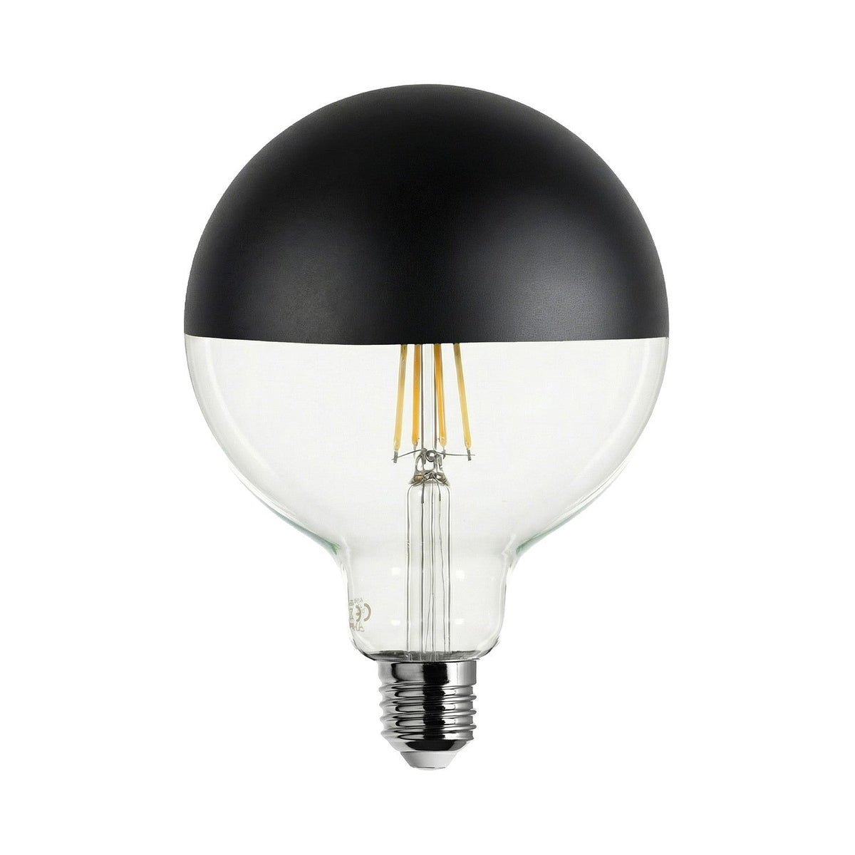 LED-Glühbirne Maria G125 4,8W 806Lm E27 2700K dimmbar – Schwarz