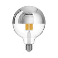 Halbrunde LED-Glühlampe Silber Globe G125 7W 650Lm E27 2700K dimmbar