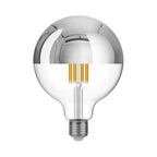 Halbrunde LED-Glühlampe Silber Globe G125 7W 650Lm E27 2700K dimmbar