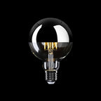 LED-Lampe Halbkugel Silber Globo G95 7W 650Lm E27 2700K dimmbar – Ansicht 2