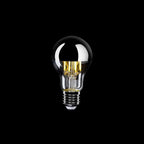 LED-Lampe Halb Sphäre Silber Tropfen A60 7W 650Lm E27 2700K Dimmbar – Ansicht 2