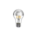LED-Lampe Halb Sphäre Silber Tropfen A60 7W 650Lm E27 2700K Dimmbar
