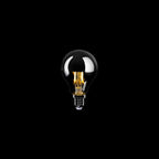 Glühbirne LED Halbkugel Silber Mini-Globe G45 4,8W 380Lm E14 2700K Dimmbar – Ansicht 2