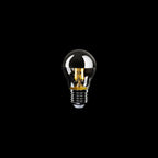Glühbirne LED Halbkugel Silber Mini-Globe G45 4,8W 380 lm E27 2700K dimmbar – Ansicht 2