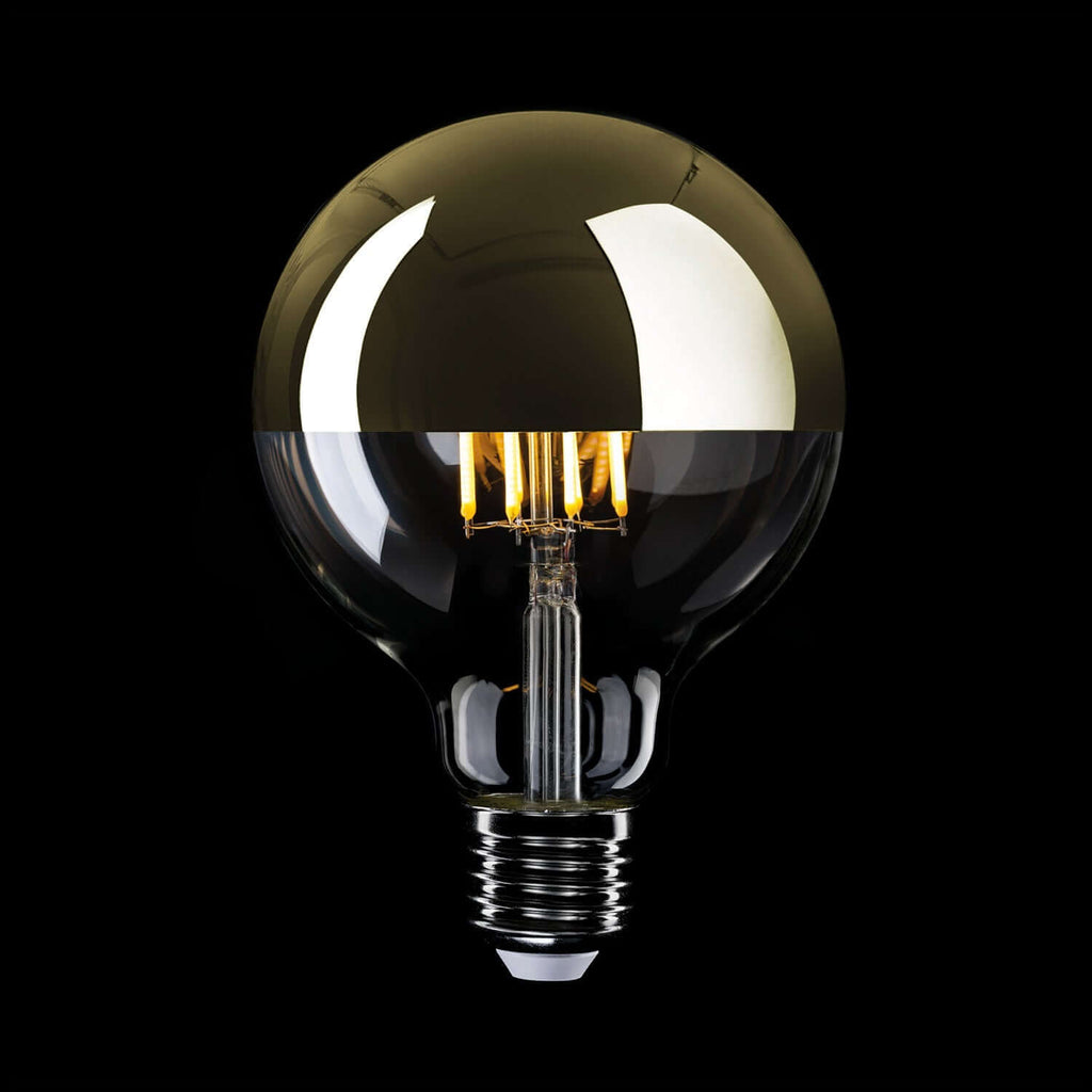 LED-Leuchtmittel Halbkugel Gold Globe G125 7W 650Lm E27 2700K Dimmbarkeit – Ansicht 2
