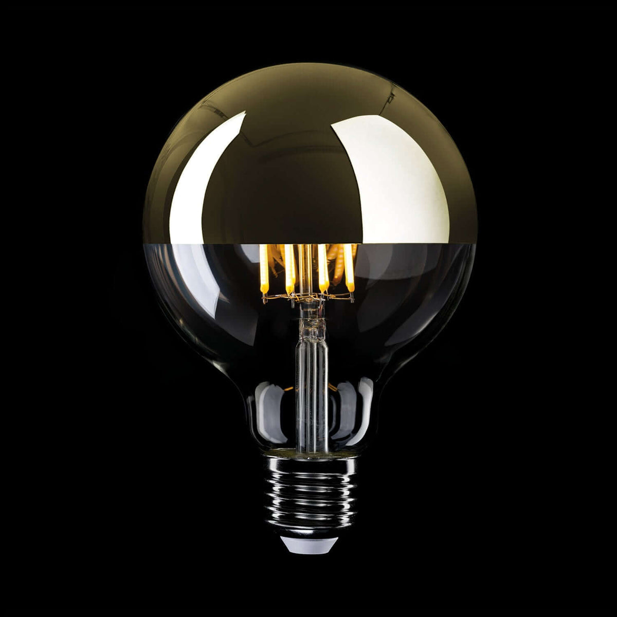 LED-Leuchtmittel Halbkugel Gold Globe G125 7W 650Lm E27 2700K Dimmbarkeit – Ansicht 2