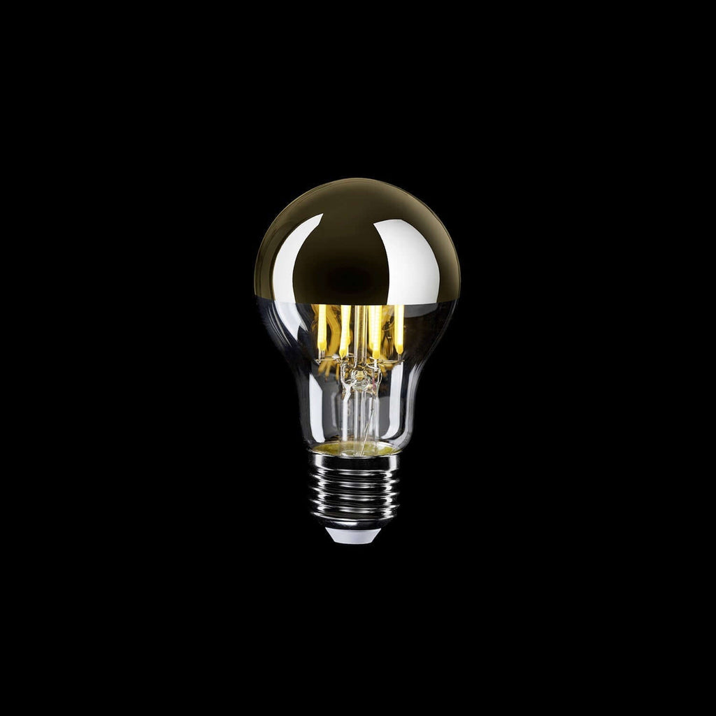 LED-Glühbirne Halb-Kugel Gold Tropfen A60 7W 650Lm E27 2700K dimmbar – Ansicht 2