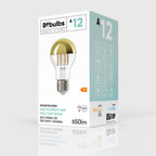 LED-Glühbirne Halb-Kugel Gold Tropfen A60 7W 650Lm E27 2700K dimmbar – Ansicht 4