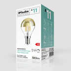 Glühbirne LED Halbkugel Gold Mini-Globe G45 4,8W 380Lm E14 2700K Dimmbar – Ansicht 4