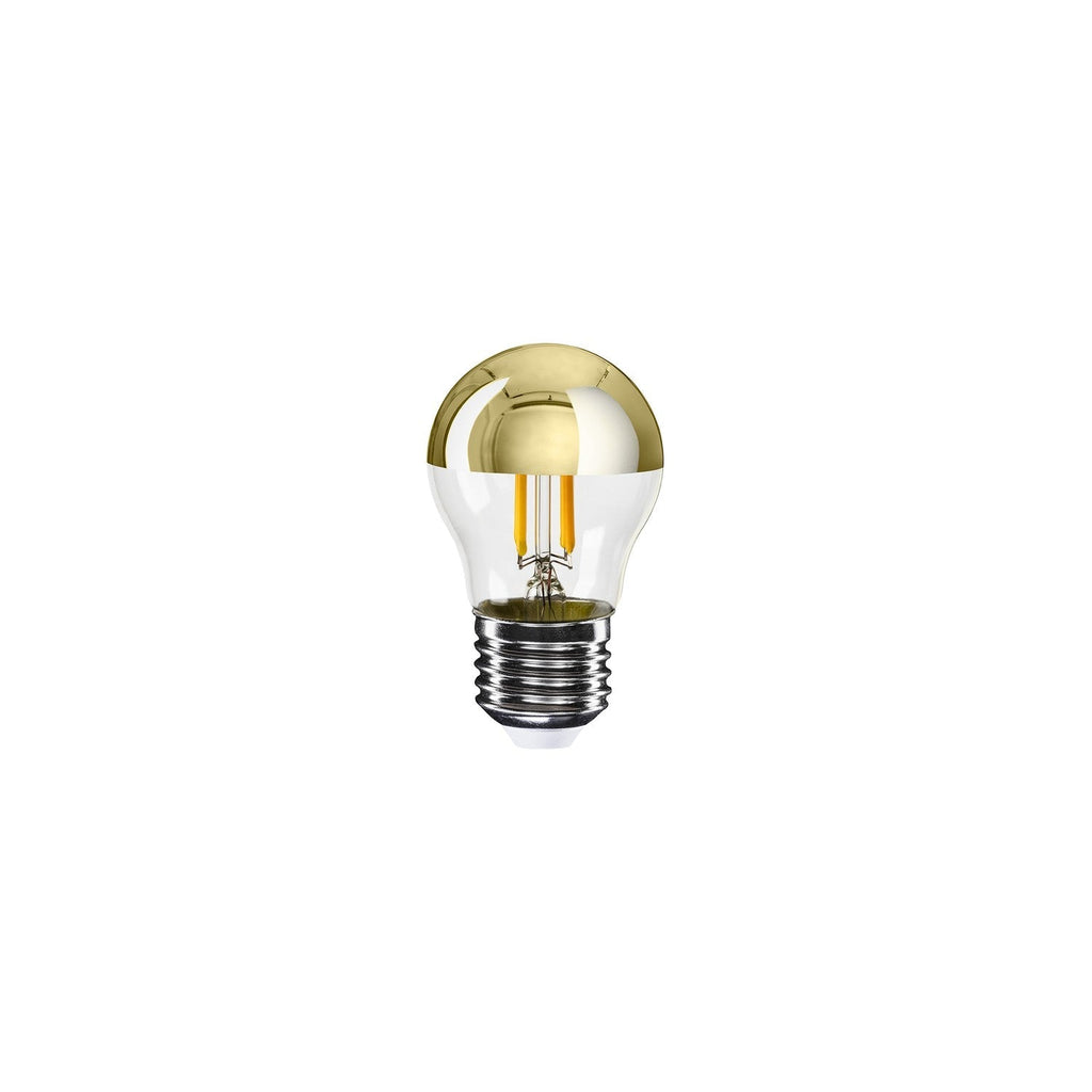 Glühbirne LED Halbkugel Gold Mini-Globe G45 4,8W 380Lm E27 2700K Dimmbar