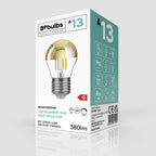 Glühbirne LED Halbkugel Gold Mini-Globe G45 4,8W 380Lm E27 2700K Dimmbar – Ansicht 4