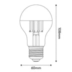 LED-Lampe Halbkugel Kupfer Tropfen A60 7W 650Lm E27 2700K dimmbar – Ansicht 3
