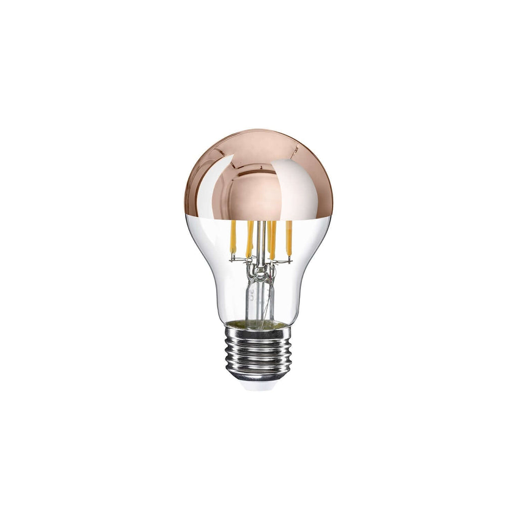 LED-Lampe Halbkugel Kupfer Tropfen A60 7W 650Lm E27 2700K dimmbar
